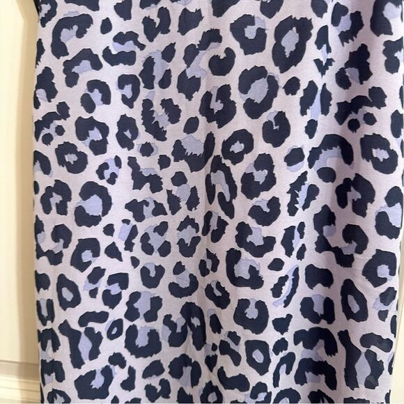 TOBI LAVENDER LEOPARD PRINT SLIP MINI DRESS SMALL - Picture 2 of 11